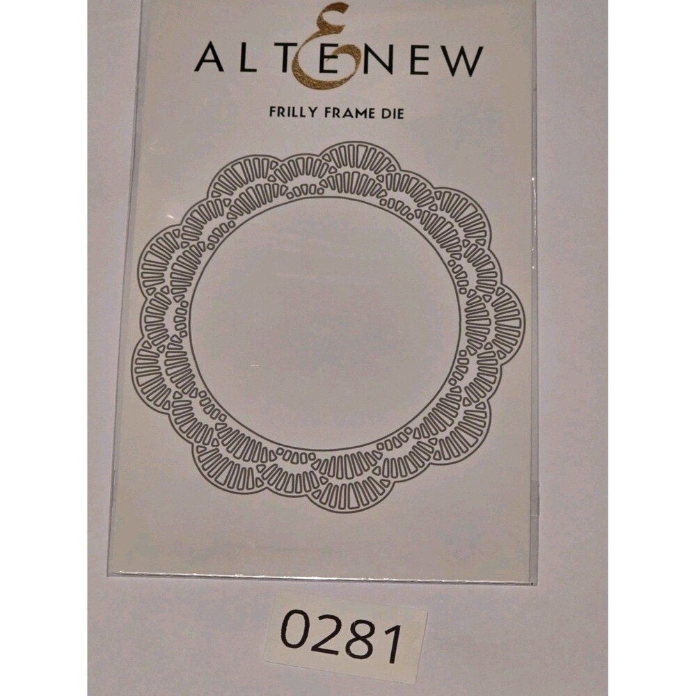 0281 Altenew Frilly Frame Die ALT 3343 Decorative Circle Lace Metal Cutting Die